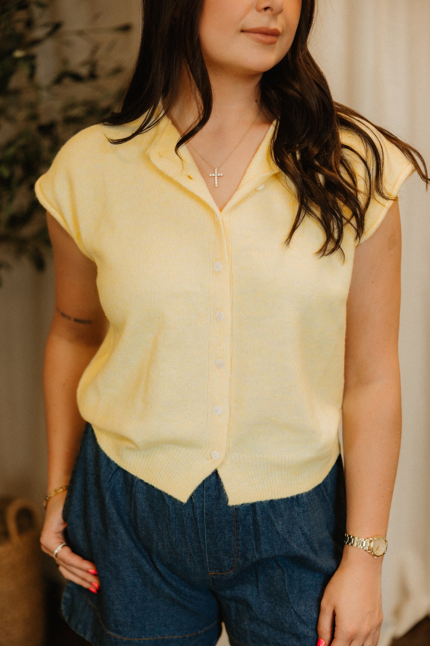 THE BUTTERCREAM BUTTON VEST