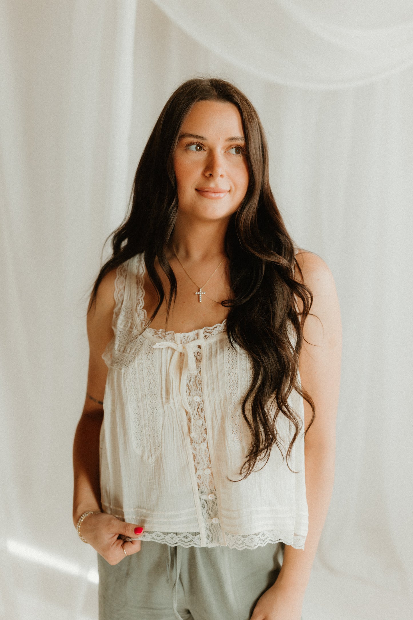 THE LILA LACE TANK