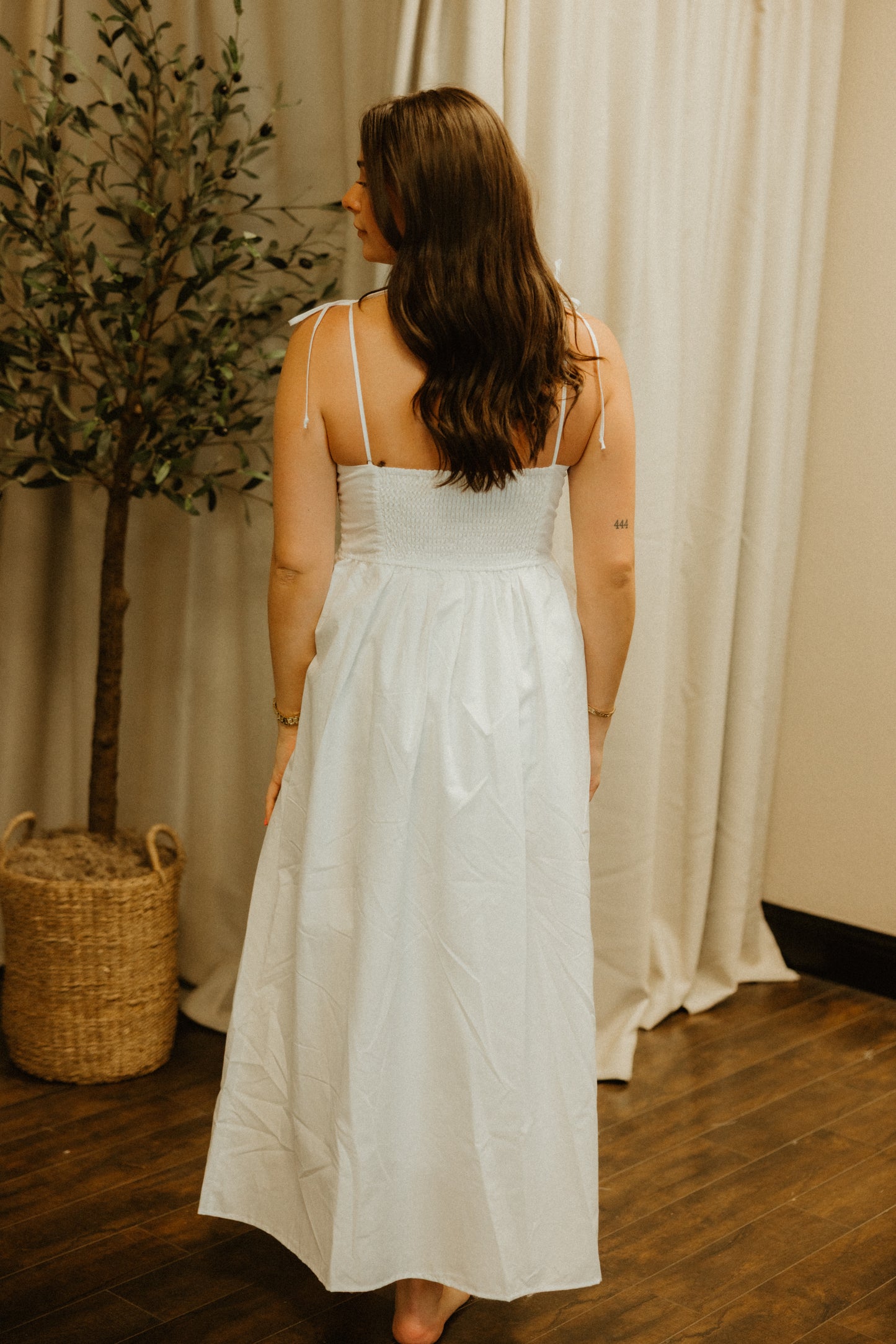 THE EVERLY BOW MIDI DRESS