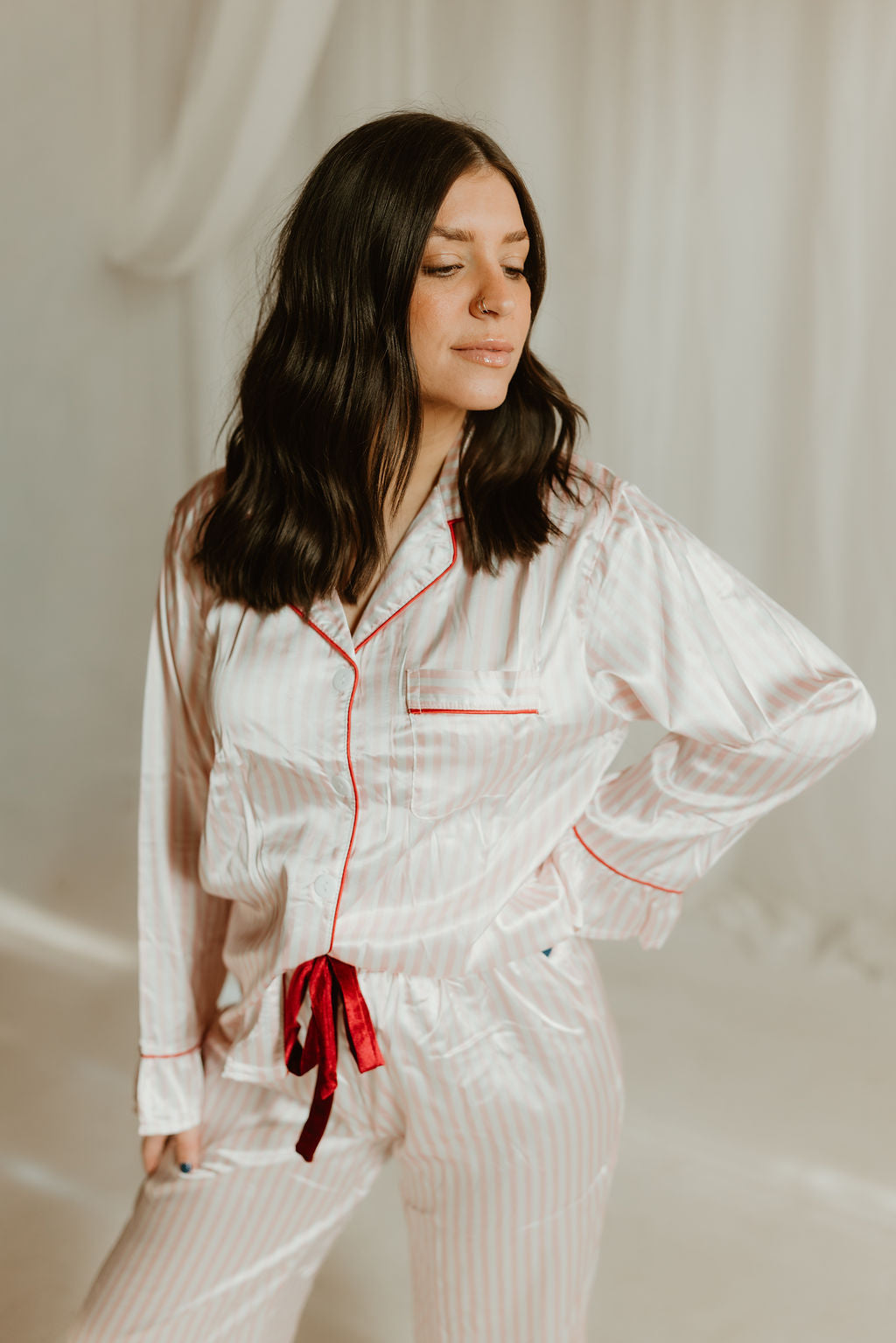 THE LOVE NOTE SATIN SET