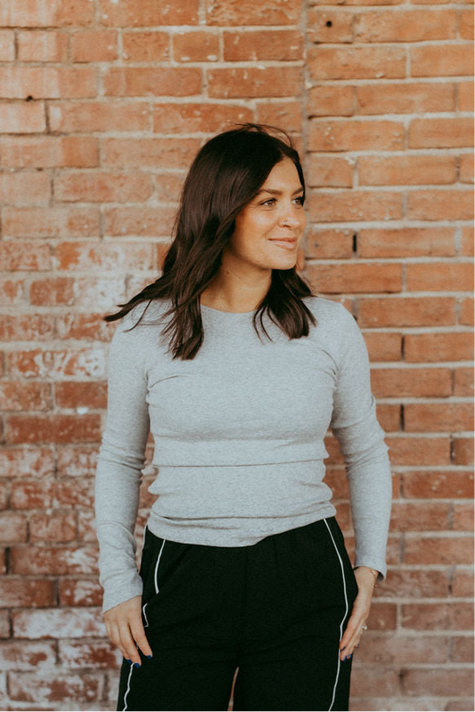 THE EVERYDAY RIBBED LONG SLEEVE