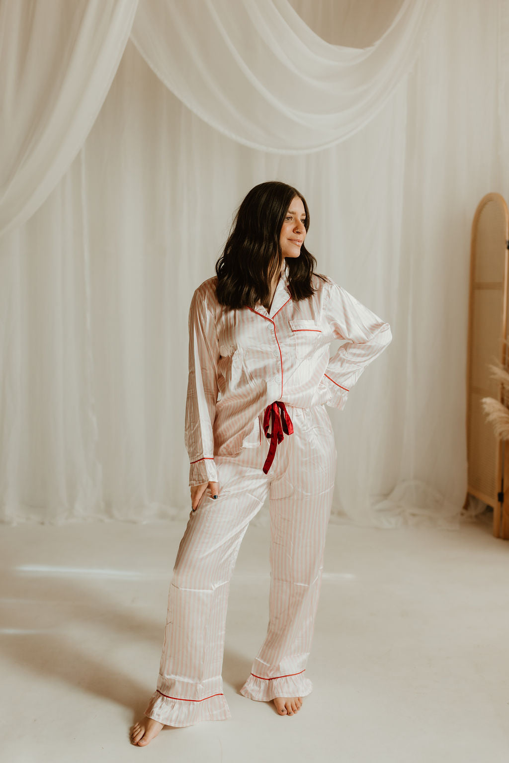 THE LOVE NOTE SATIN SET