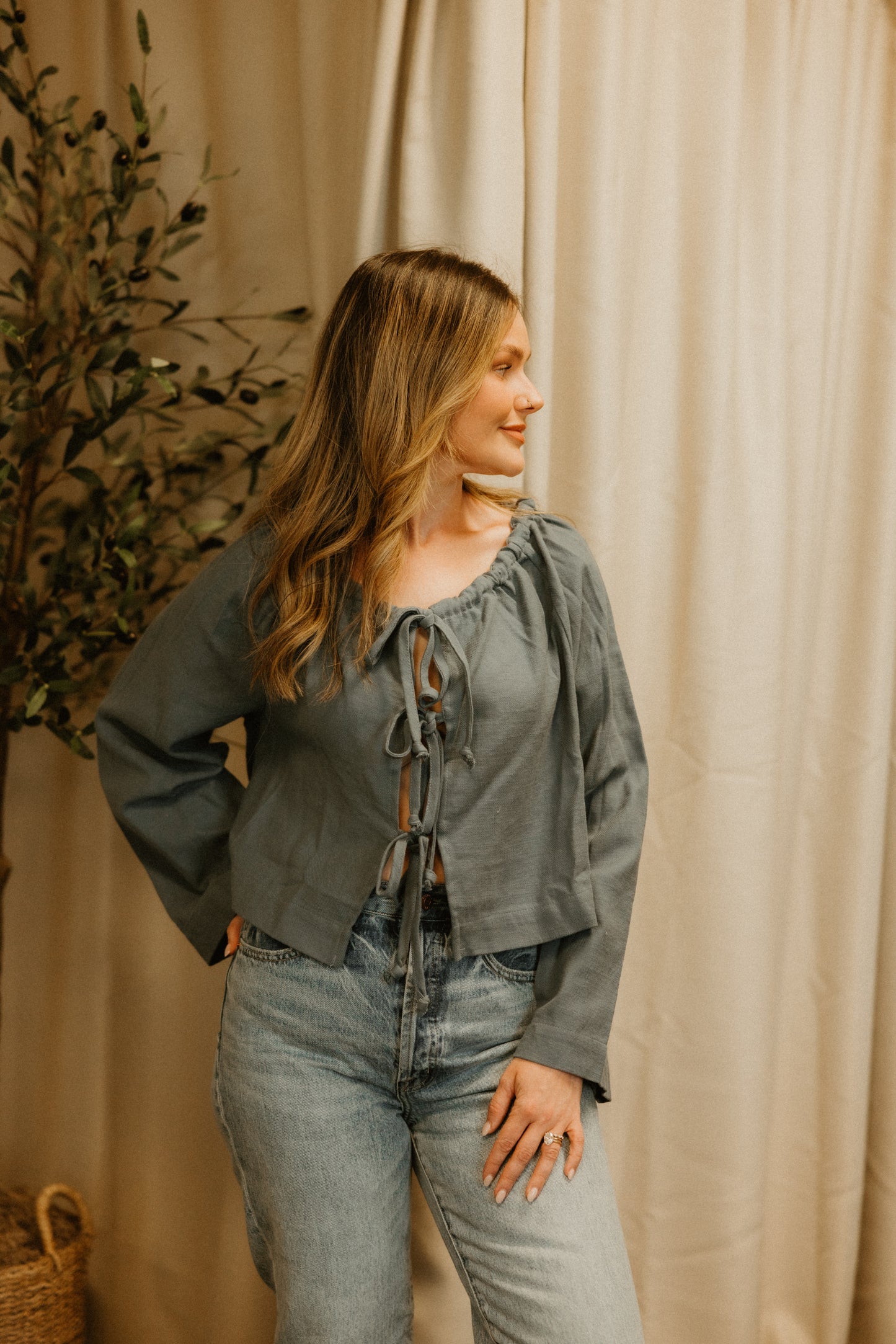 THE SEABROOK TIE TOP