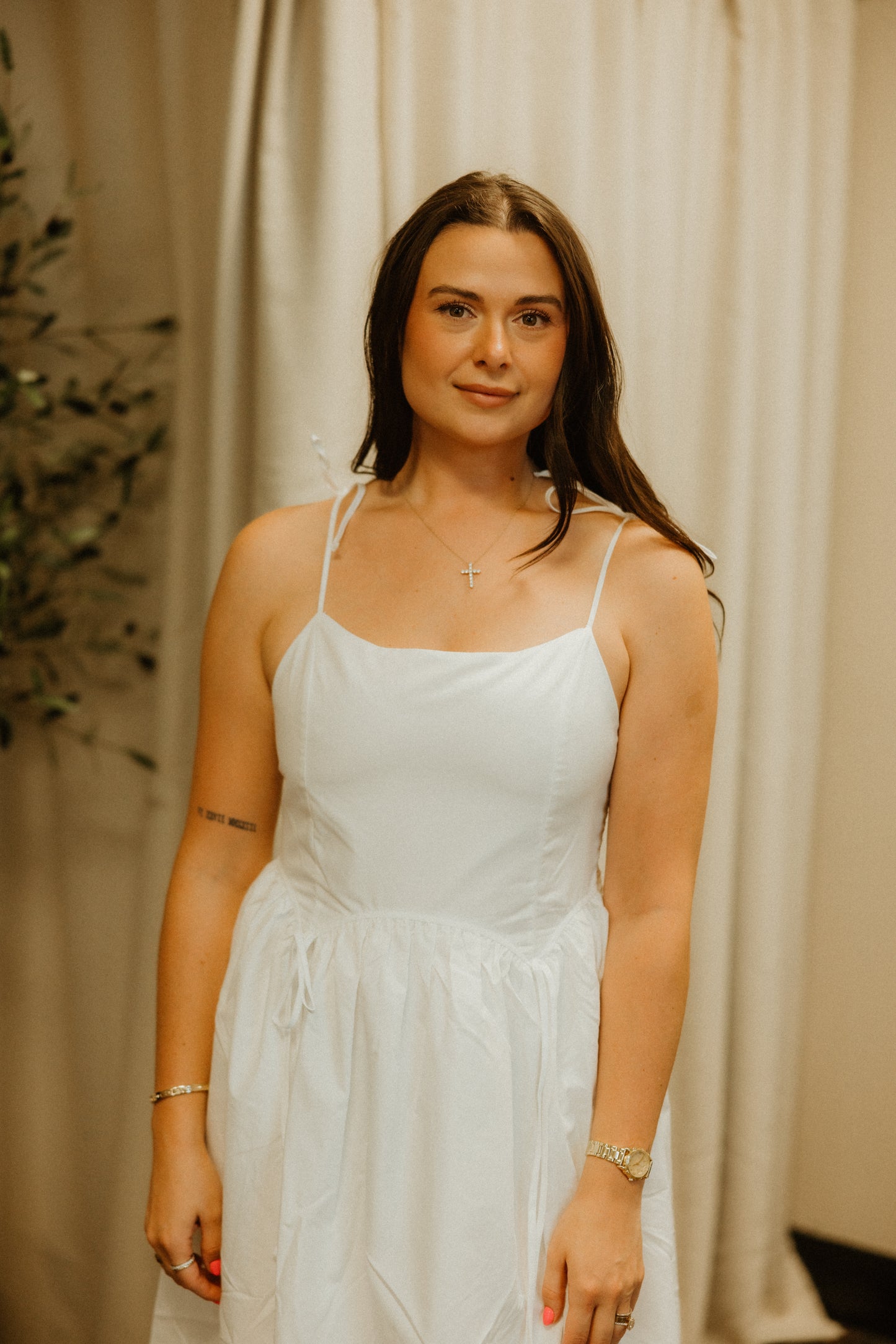 THE EVERLY BOW MIDI DRESS