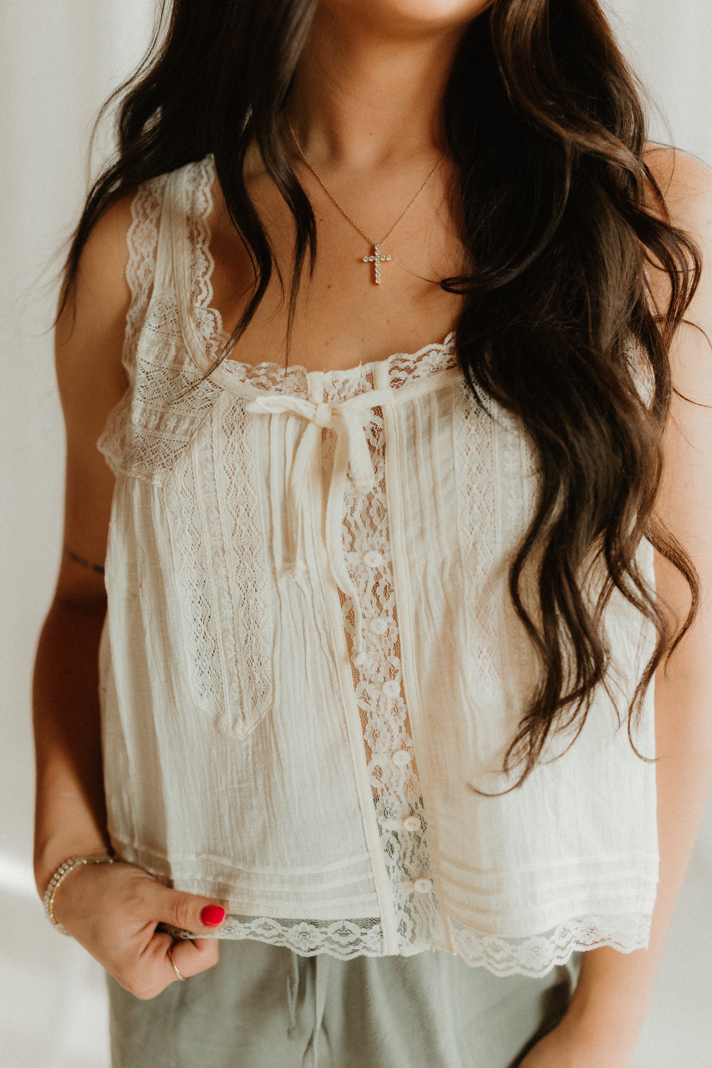 THE LILA LACE TANK