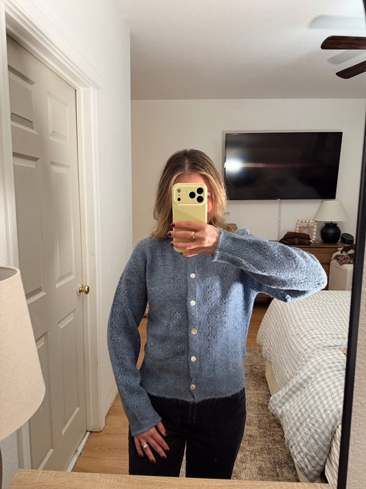 THE ELOISE POINTELLE CARDIGAN