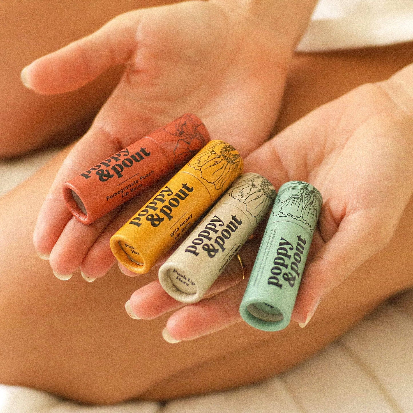POPPY + POUT LIP BALM - ISLAND COCONUT
