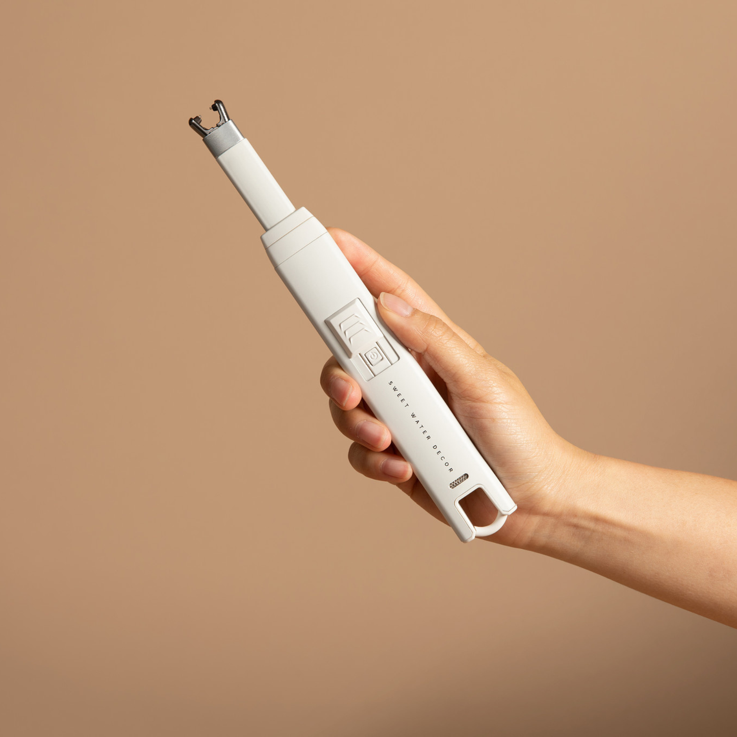 LARGE RECHARGEABLE ELECTRIC LIGHTER - SLATE WHITE