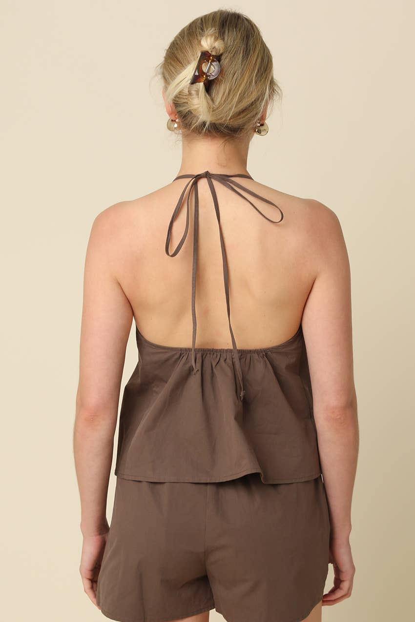THE COTTON HALTER TOP