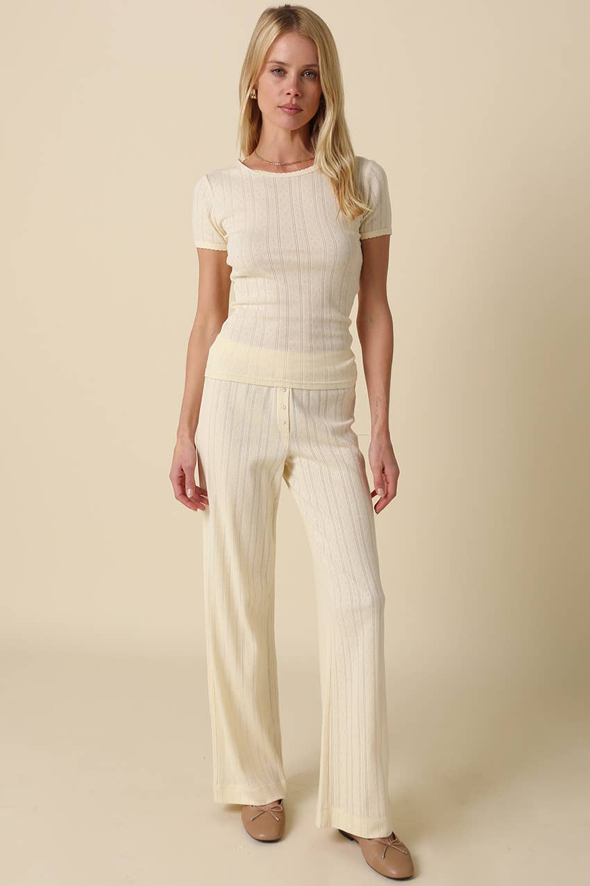 THE POINTELLE LOUNGE PANT