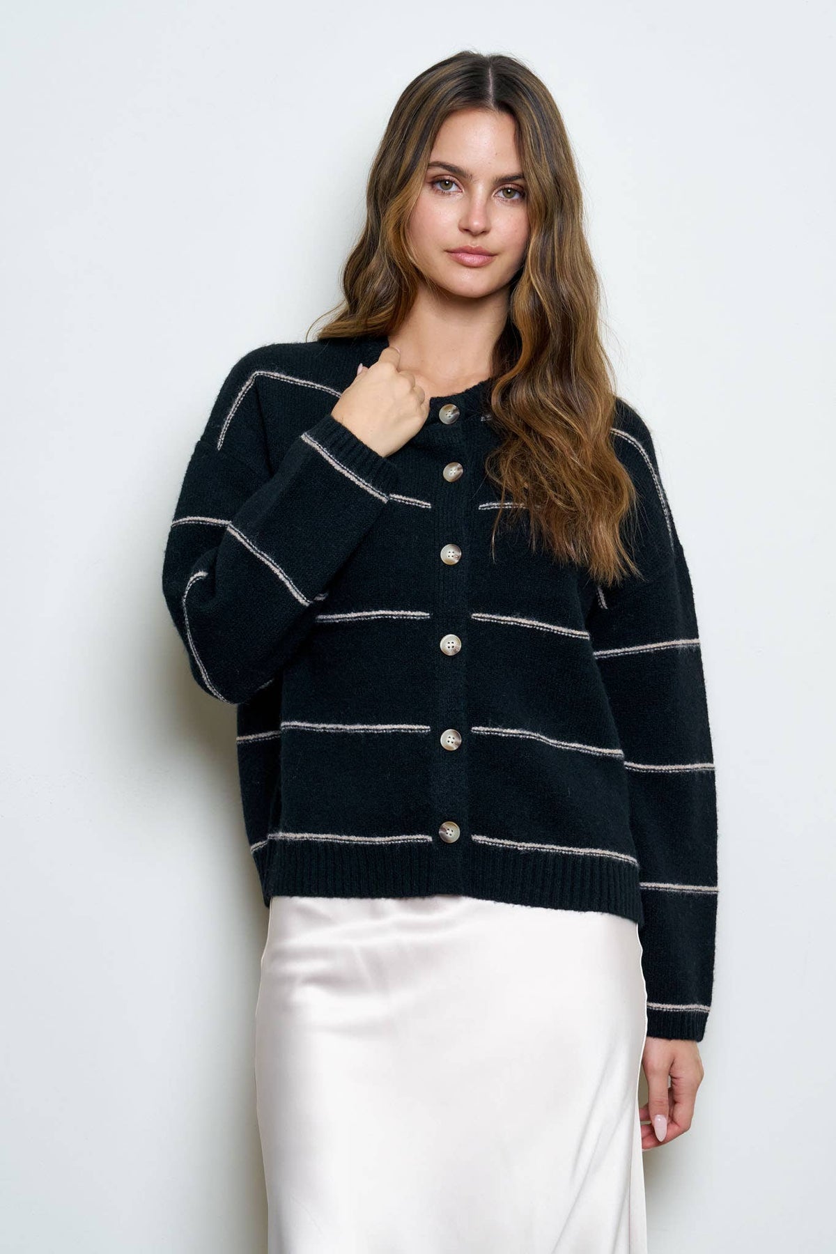 THE HERITAGE STRIPE CARDIGAN
