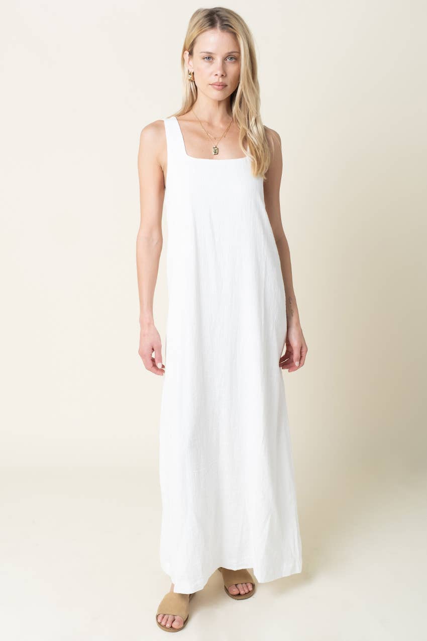 THE SUNDAY STROLL LINEN DRESS