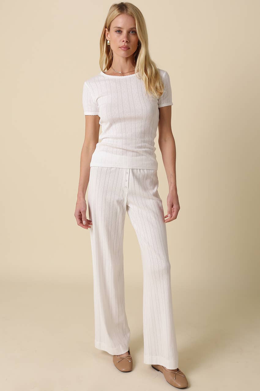 THE POINTELLE LOUNGE PANT