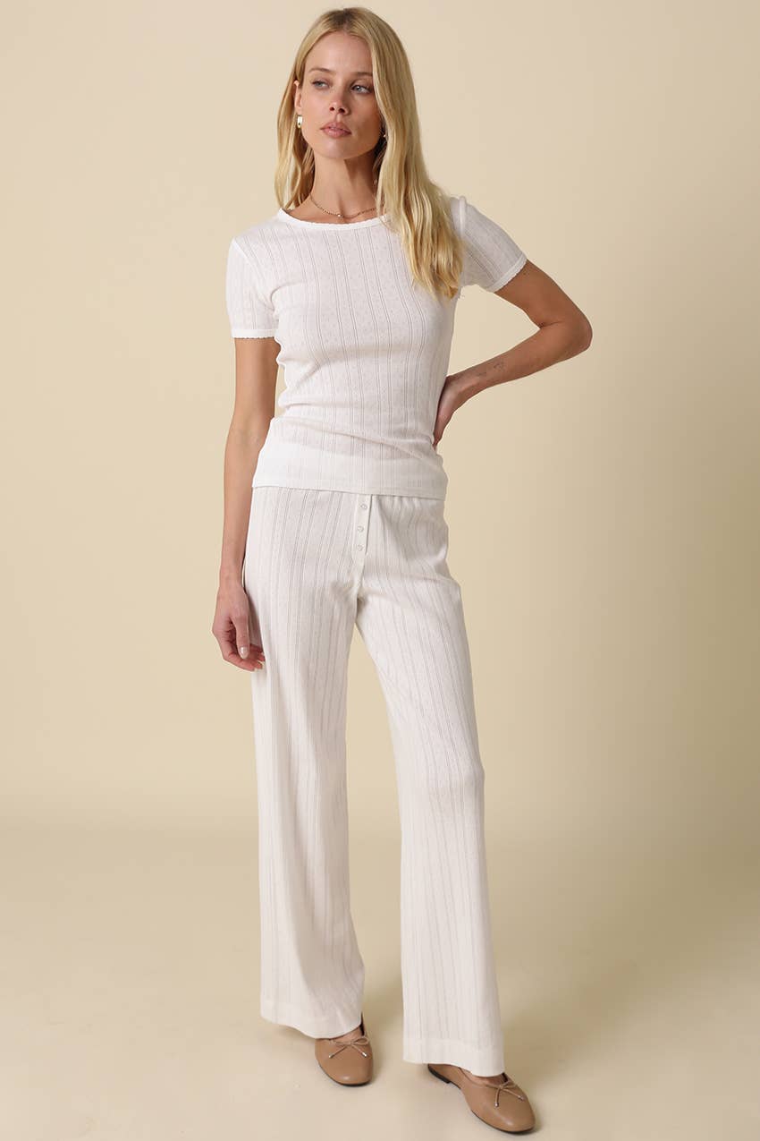 THE POINTELLE LOUNGE PANT
