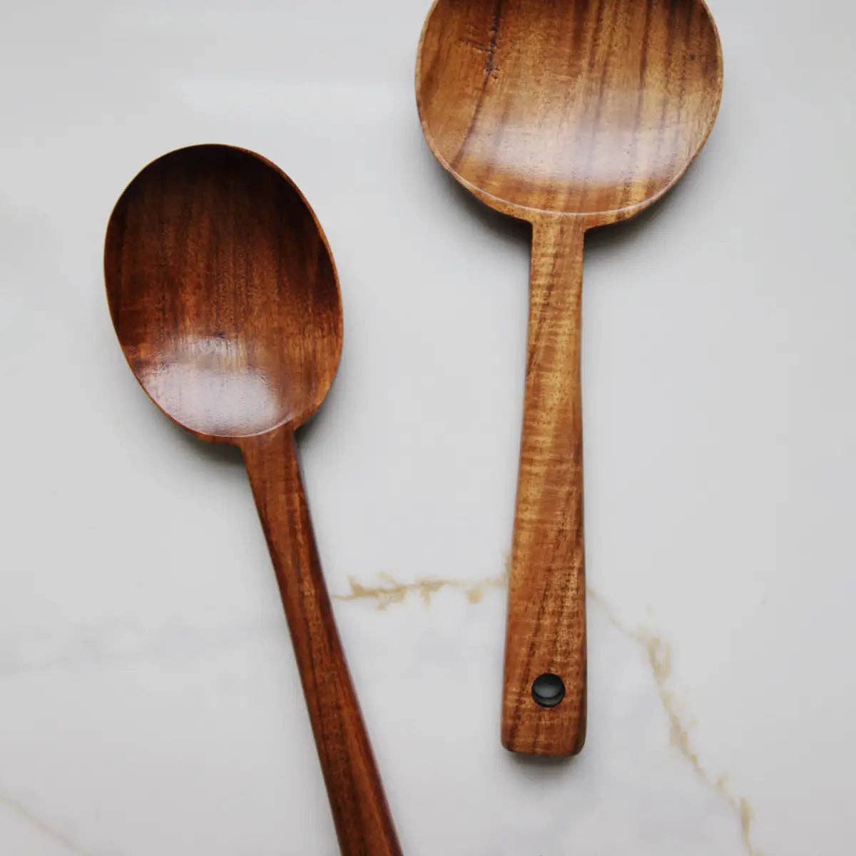 TEAK WOOD LONG HANDLE SPOON