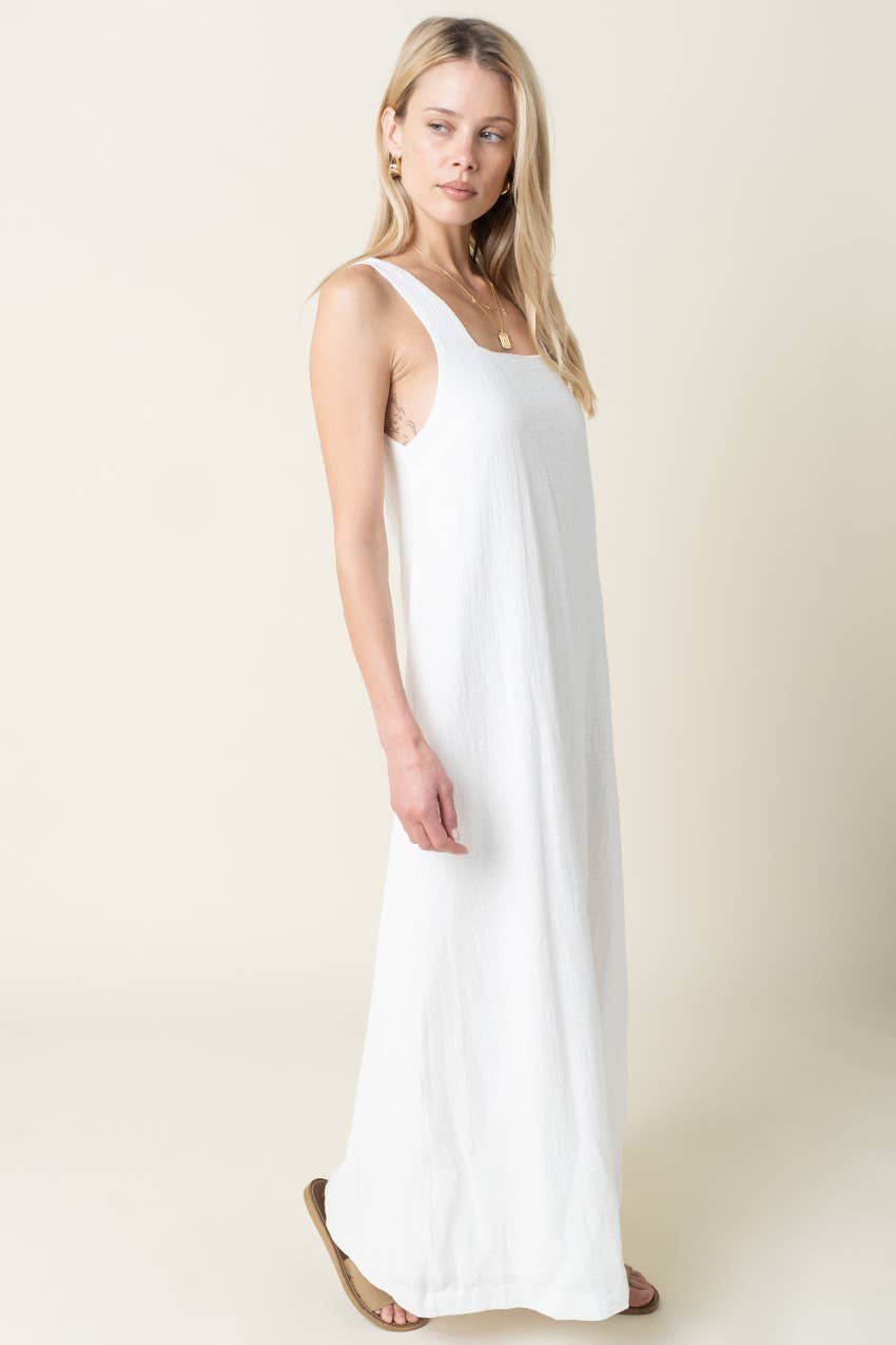 THE SUNDAY STROLL LINEN DRESS