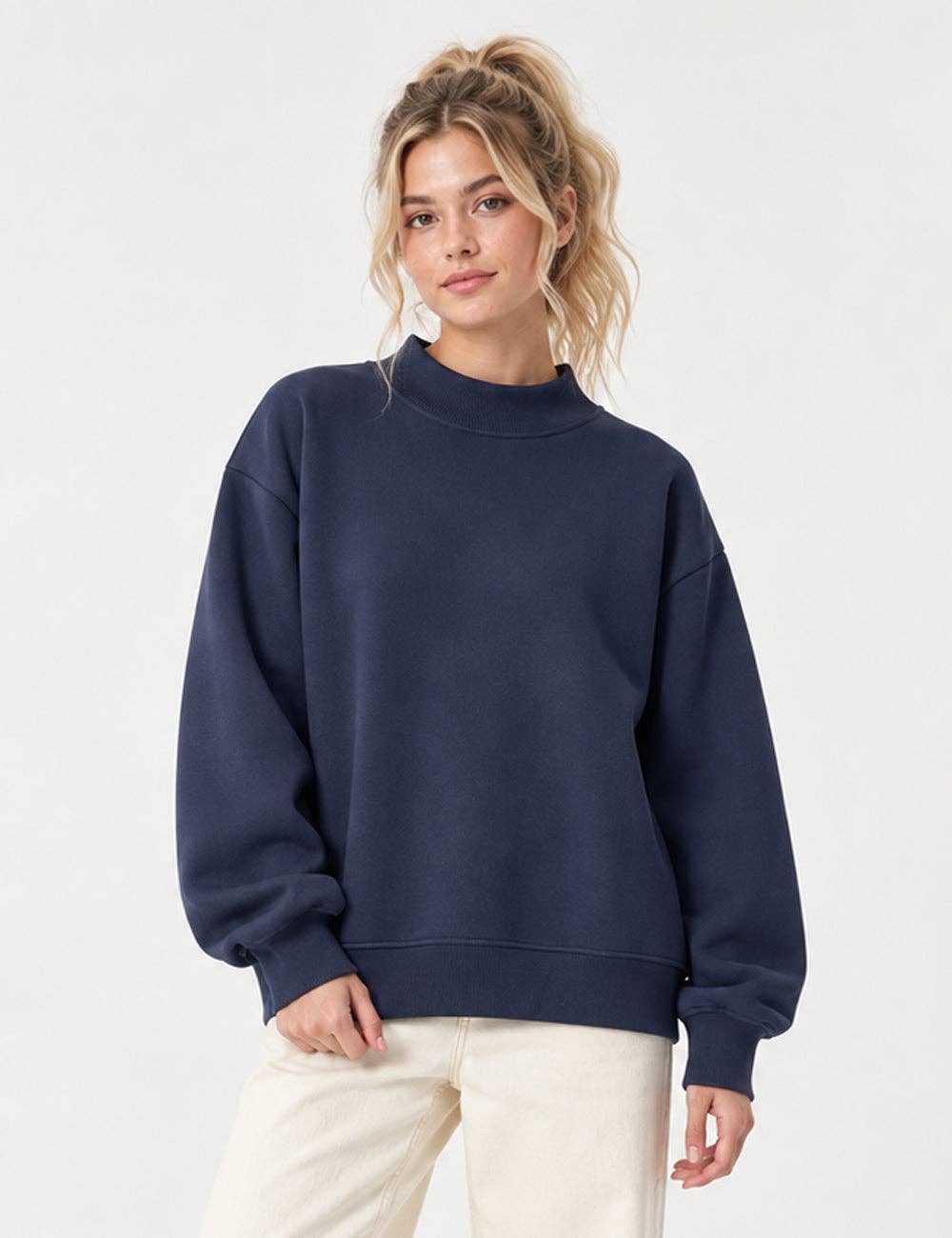 THE EVERYDAY FLEECE MOCKNECK