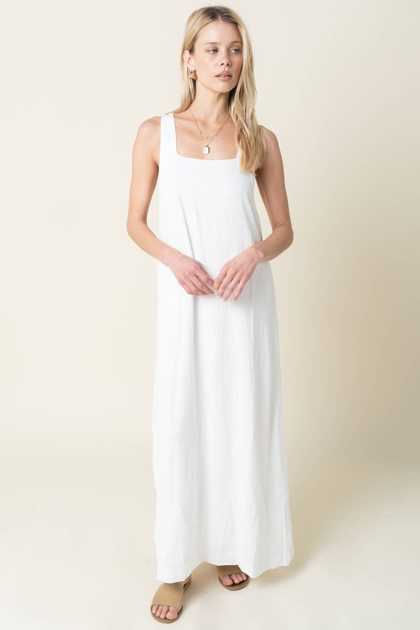 THE SUNDAY STROLL LINEN DRESS