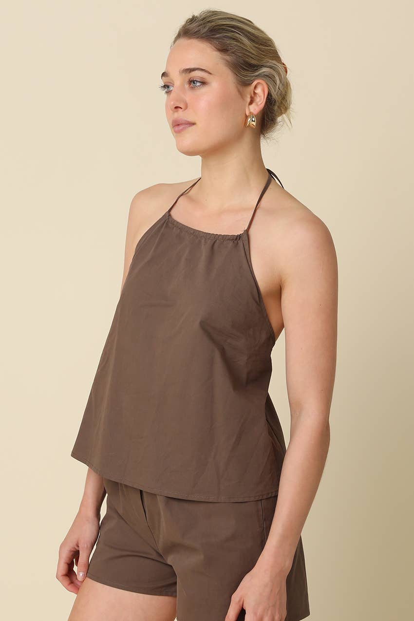 THE COTTON HALTER TOP