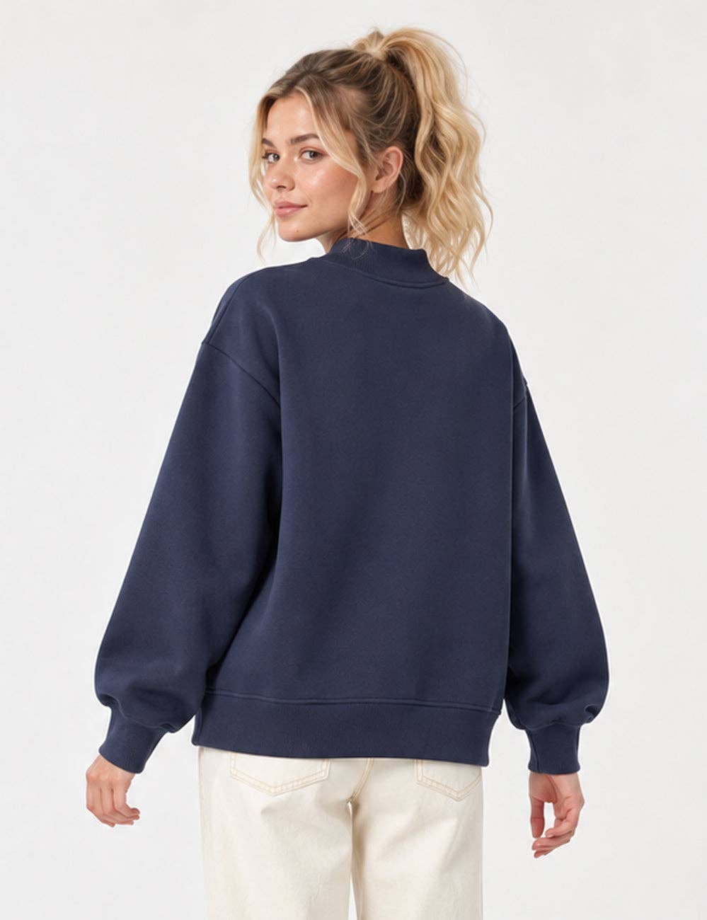 THE EVERYDAY FLEECE MOCKNECK