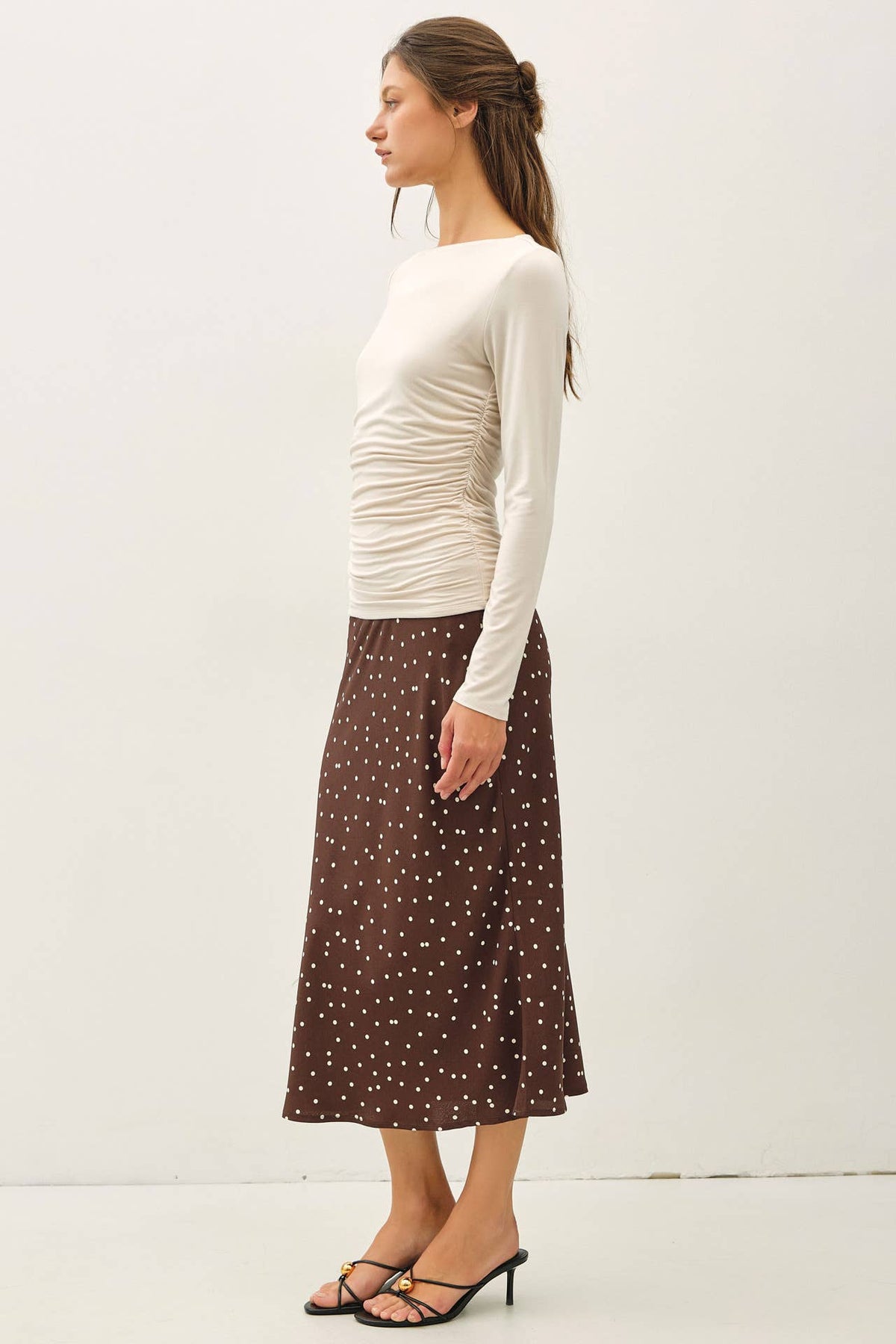 THE EVERYDAY RUCHED BOATNECK