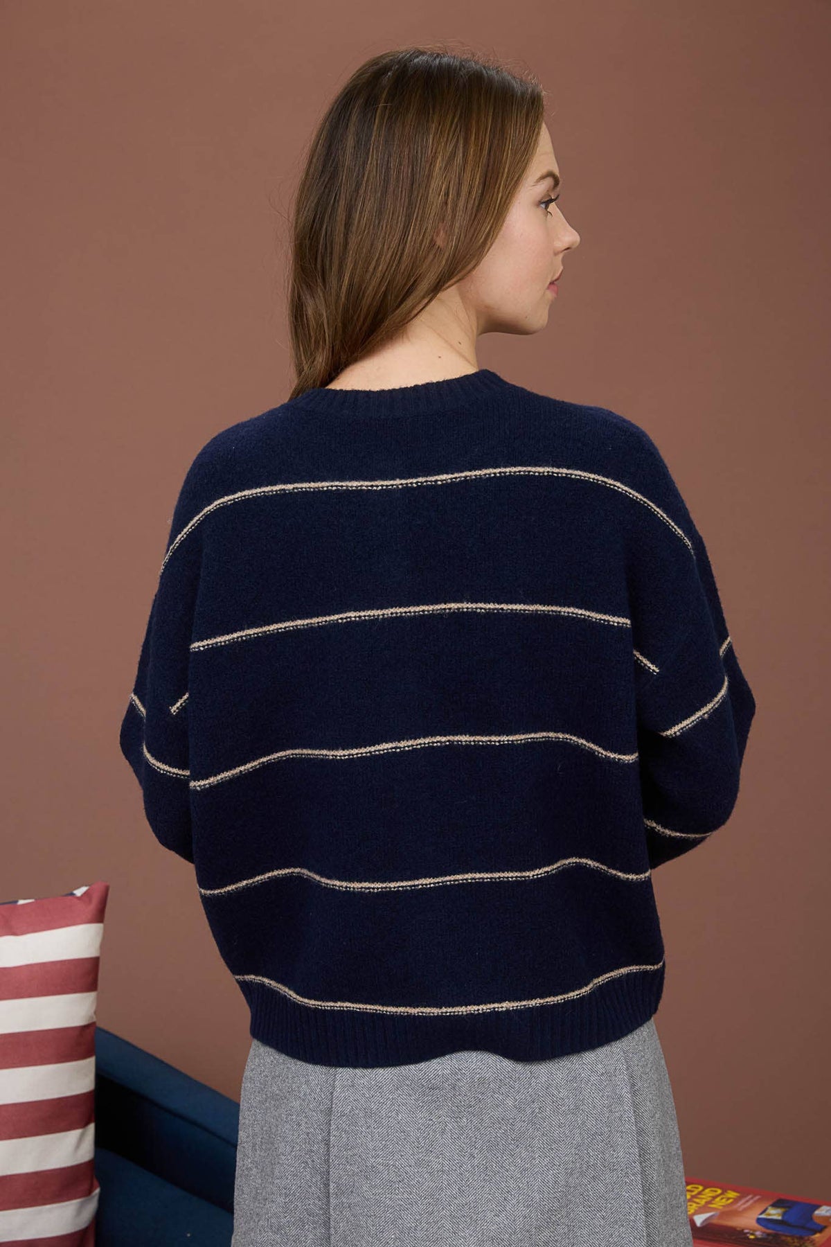 THE HERITAGE STRIPE CARDIGAN