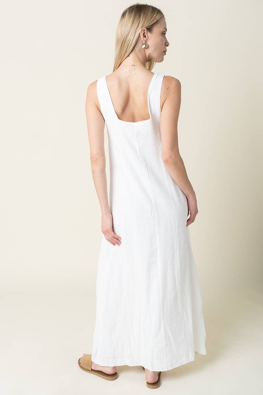 THE SUNDAY STROLL LINEN DRESS