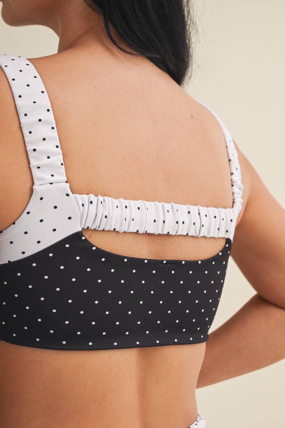 THE POLKA DOT SCRUNCH BRA