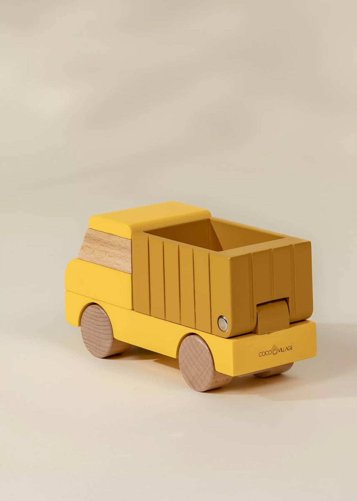 THE WOODEN CONSTRUCTION VEHICLE - DUMP TRUCK